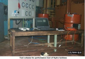 Test scheme for performance test of